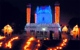 The Guru Ram Rai Darbar in Dehradun looks bright and beautiful on New Years Eve