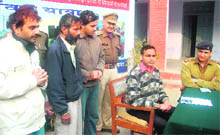 Three Moradabadi drug dealers, who arrested with smack, in Haridwar on Thursday. 