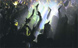 Revellers at Lodhi Club in Ludhiana