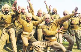 Activists of the Lok Jan Shakti Party burn effigies of the Punjab Government and the Centre in Bathinda on Friday in protest against price rise
