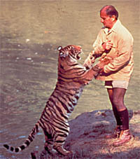 Billy Arjan Singh with Tara.