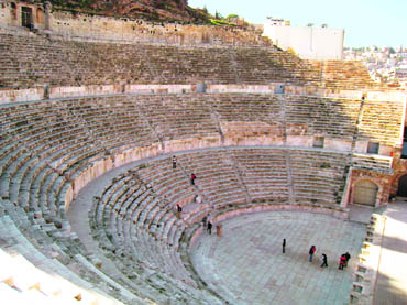  The awe-inspiring huge Roman theatre, built in 2nd century AD, could 