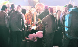 As trains got delayed, hundreds of commuters remained stranded at the Ludhiana railway station on Sunday.