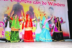 Differently abled perform at Patiala