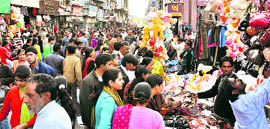 A view of Paltan Bazar in Dehradun.