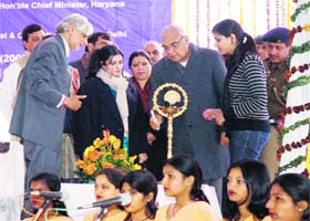 CM Bhupinder Singh Hooda inaugurates the Central Varsity in Narnaul
