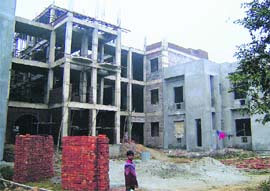 The administrative block nearing completion at the National Institute of Technology, Kurukshetra. The block is due for inauguration in March.