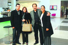 Pramod Diwan and wife Japneet (right) spend quality time with his relatives