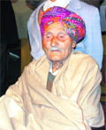 Luddhar Singh, who used to tie the turban of Maharaja Hari Singh; 