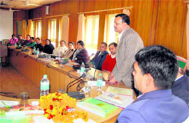 Members of zila panchayat of Dehradun district at a training programme in Dehradun on Thursday