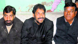 Gopal Kanda and Rao Dan Singh campaign for BS Beniwal in Ellenabad.