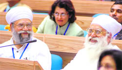 Sikh NRIs at the inaugural session of the 8th Pravasi Bharatiya Divas in New Delhi on Friday. 