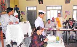 A state-level Youth Mock Parliament in progress at Phool Chand Nari Shilp Mandir in Dehradun