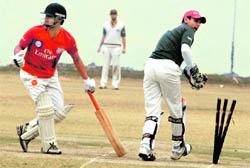A match for the Kings Cup in progress in Chandigarh on Sunday