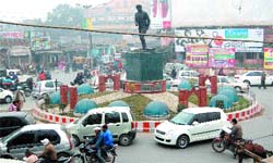 A view of the Hall Gate area in Amritsar.