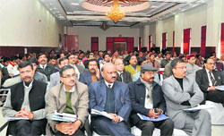 Participants at the Asian Development Bank-assisted Uttarakhand Urban Sector Development Investment Programme in Dehradun on Tuesday.