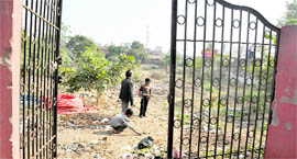 A public park near Dholewal Chowk on the GT Road in Ludhiana needs immediate attention.