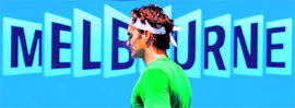 Roger Federer during a practice session in the lead-up to the Australian Open in Melbourne on Friday