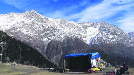A view of Dhauladhar range, Dharamsala.