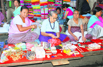 It is amazing to see women selling exotic ethnic wear of Manipur, ornaments, handicraft products and even brand new currency notes in Ima Market