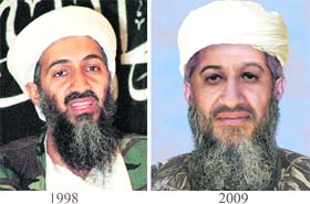 The US Department of State and the FBI have released this age progressed photograph of Osama Bin Laden as part of the newly enhanced most-wanted photo list in Washington