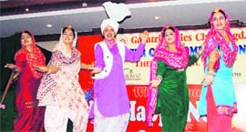A dance being presented during an inter-club competition organised by the Gayatri Ladies Club in Ludhiana on Monday.