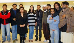 Cast and crew of Punjabi movie Ik Kudi Punjab Di in Amritsar