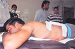 Inderjeet, who was shot at Jagraon, undergoes treatment at the DMC Hospital, Ludhiana
