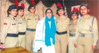 NCC cadets, who represented Punjab at the national integration camp