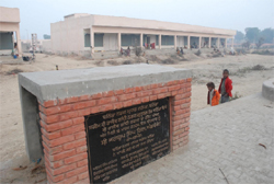 A view of the undeveloped Rajiv Gandhi Nagar on the Gurukul road in Bathinda.