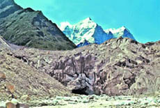 A view of Gaumukh glacier