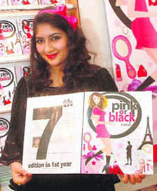 Tishaa Khosla came back from the US to Chandigarh recently for the launch of the seventh edition of her book Pink or Black