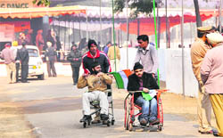 Special children wait for Deputy Commissioners approval after their performance was scrapped.
