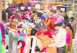 Customers are thronging stores these days to avail themselves of attractive offers in Ludhiana.
