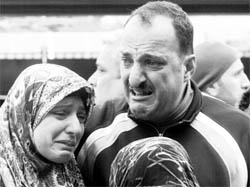 Relatives of passengers who were aboard an Ethiopian Airlines plane which crashed into the Mediterranean Sea on Monday