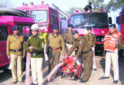 The Fire Brigade in Haridwar.