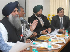 An estimate committee of the Vidhan Sabha being chaired by MLA VIrsa Singh Valtoha in Jalandhar on Thursday.