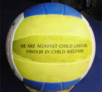 Thousands of children are employed in football stitching in Jalandhar even to this day.