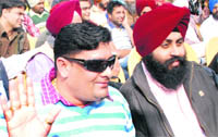 Bidders at the office of the District Transport Officer in Mohali.