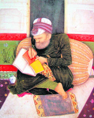 Portrait of a calligrapher. Mughal; ca. 1640. The Knellington Collection, Cambridge, Massachusetts
