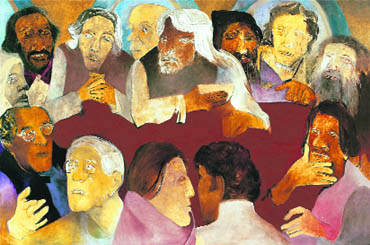The Last Bite, inspired by The Last Supper, is one of