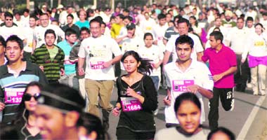 People take part in Chandigarh Marathon that began from Rock Garden