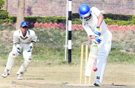 Players in action during the Satluj T20 Champions Trophy in Chandigarh