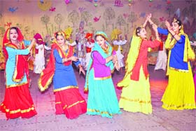 Students of Ashiana Public School, Sector 46, perform during their annual function in Chandigarh