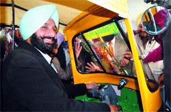 MLA Bikram Singh Majithia launches CNG autorickshaws in Amritsar