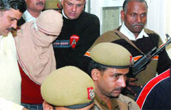 September 2008 blasts accused Shahzad Ahmed at Patiala House Court@@ in New Delhi