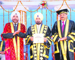 Cops at the 10th convocation of the Punjab Police Academy at Phillaur 