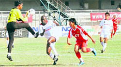 The match in progress on Wednesday