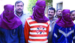 The Delhi polices special cell on Saturday arrested three persons for their alleged involvement in robberies at Ghaziabad and Loni.
