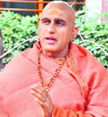 Juna Akhada Maha Mandaleshwar Swami Avdeshanand Giri Ji Maharaj adresses the media in Haridwar on Saturday:
